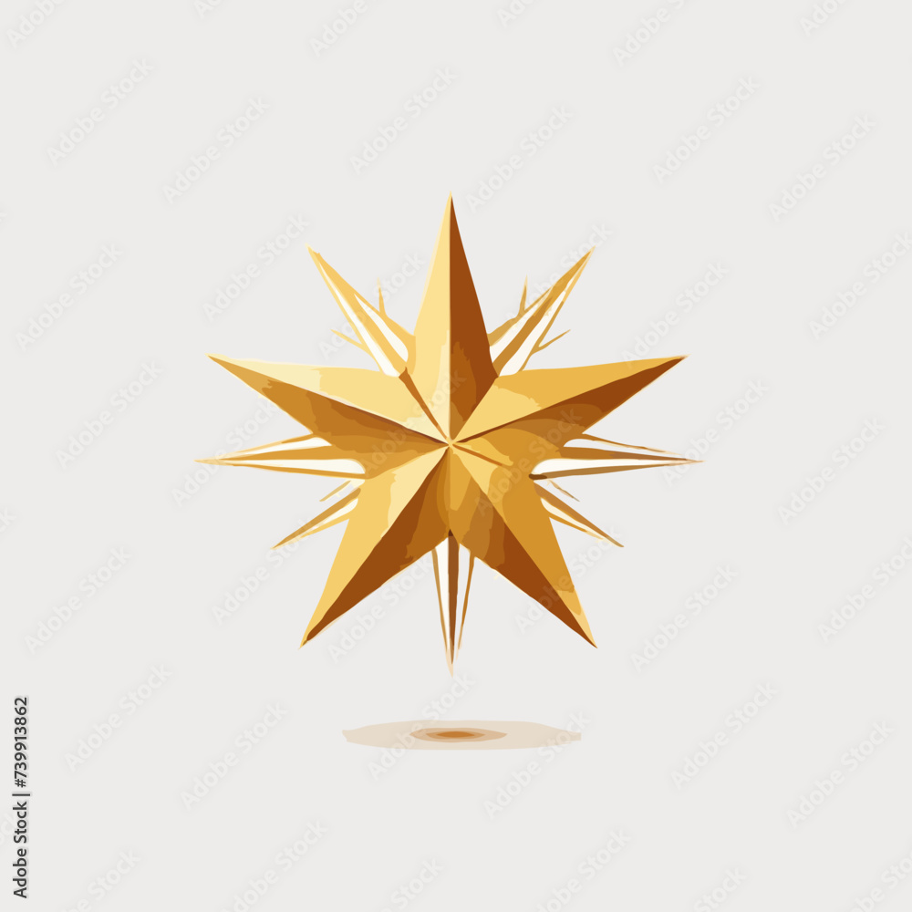 golden star isolated on white golden star isolated on white
