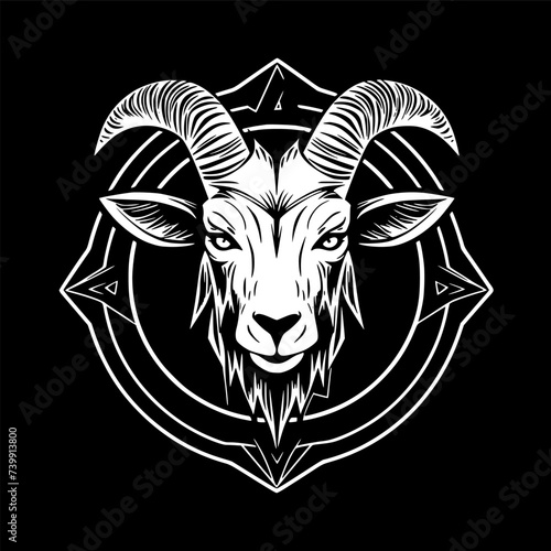 Goat - High Quality Vector Logo - Vector illustration ideal for T-shirt graphic