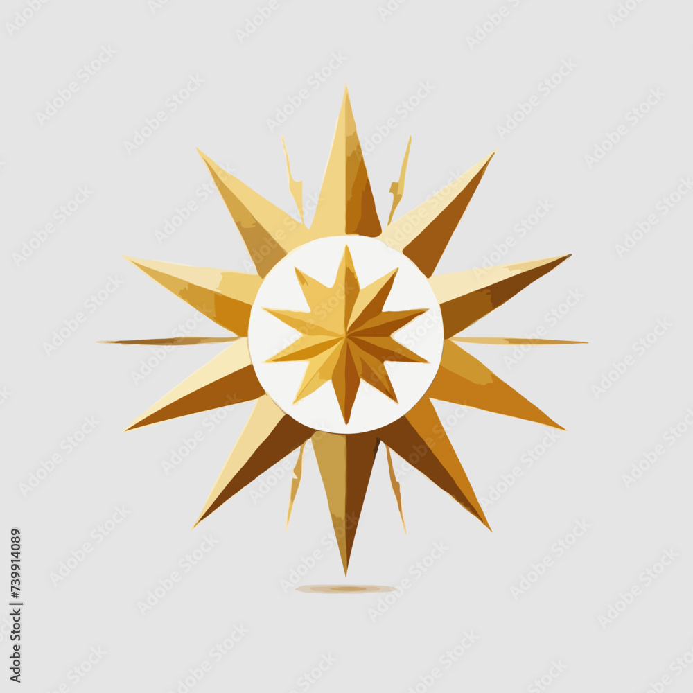golden star isolated on white golden star isolated on white