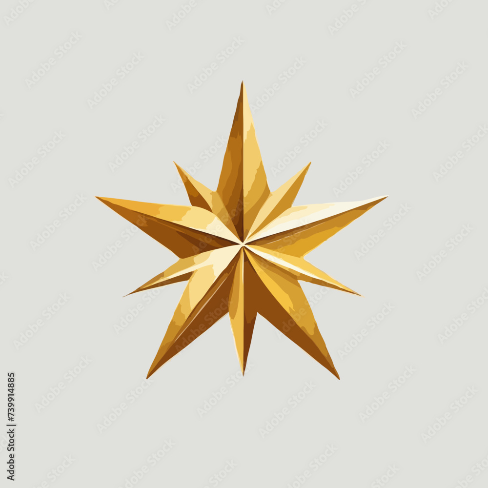 golden star isolated on white golden star isolated on white