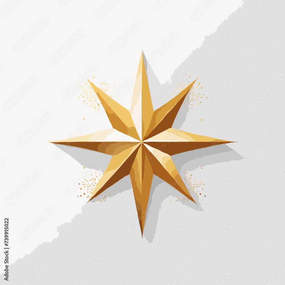 golden star isolated on white golden star isolated on white