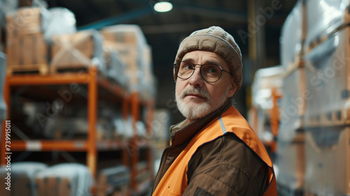 Portrait of mature warehouse workers. © Daniel