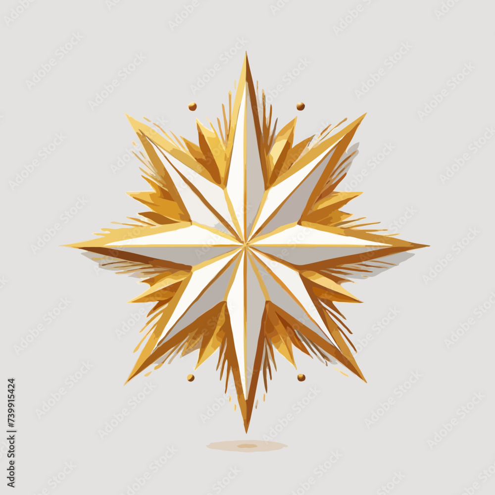 golden star isolated on white golden star isolated on white