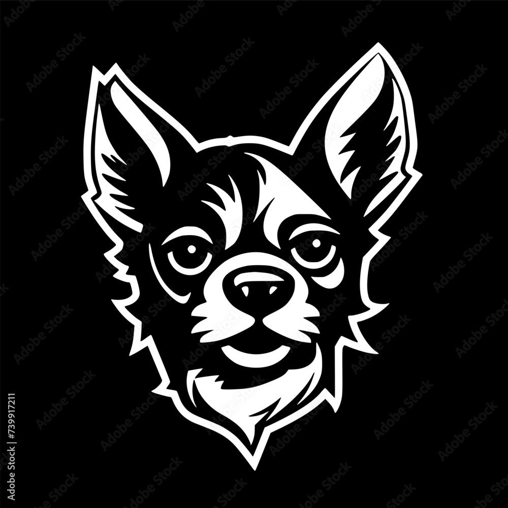 Chihuahua - Minimalist and Flat Logo - Vector illustration Chihuahua - Minimalist and Flat Logo - Vector illustration