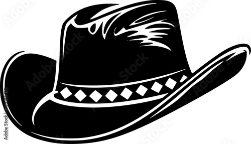 Cowboy Hat - High Quality Vector Logo - Vector illustration ideal for T-shirt graphic