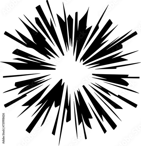 Explosion - Minimalist and Flat Logo - Vector illustration