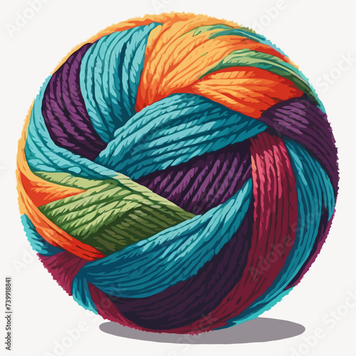 Wool ball illustrator 