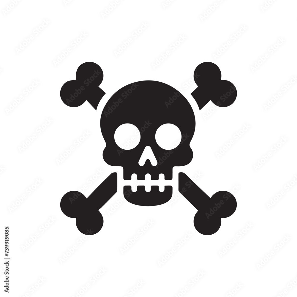 skull and crossbones dangerous death symbol skull and crossbones dangerous death symbol