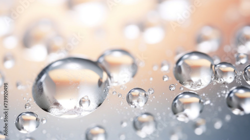 Background with fresh dew or water drops in the air.