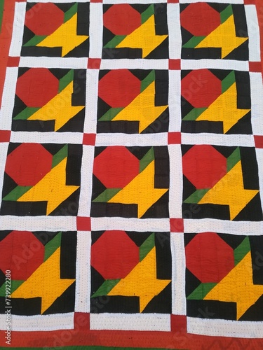 Beautiful hand embroidery rilli design