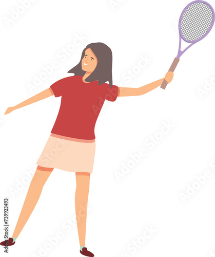 Tennis player icon cartoon vector. Sport athlete. Court game racket