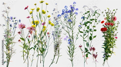 Collection of Grunge Oil Painted Wildflowers © Devian Art