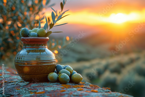 Detalle de aceitunas lista para recolectar para la elaboración de aceite de oliva virgen extra