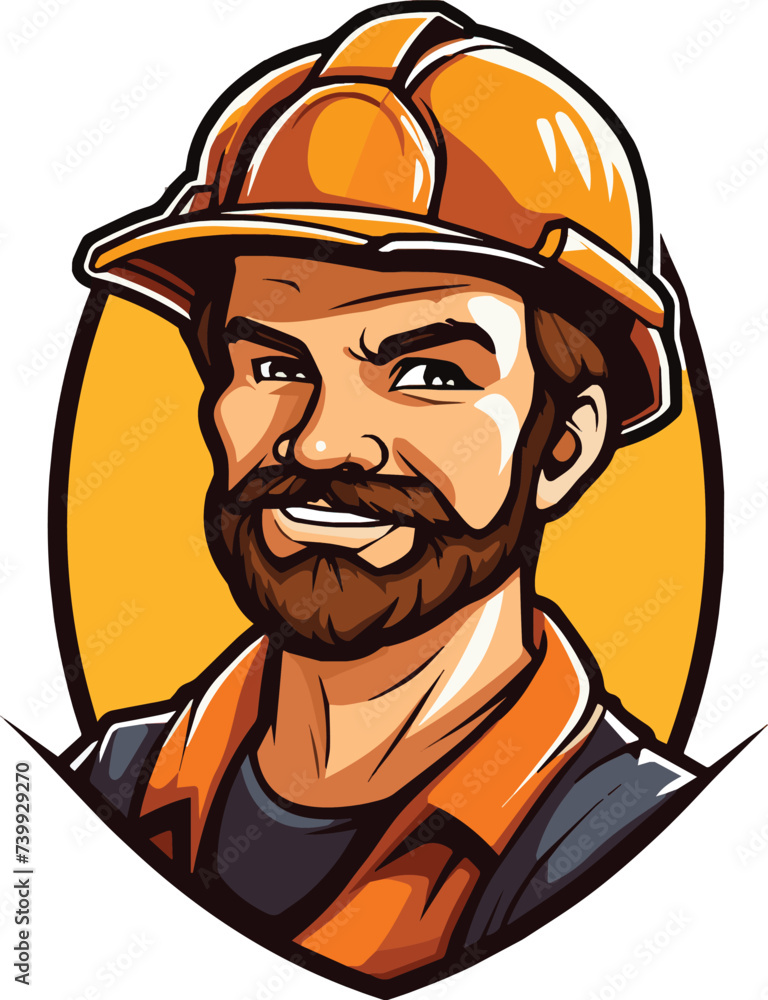 vector of engineer men cartoon character illustration