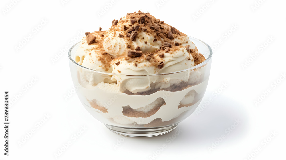 Tiramisu ice cream bowl Tiramisu ice cream bowl