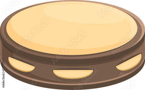 Leather tambourine icon cartoon vector. Active training. Martial culture