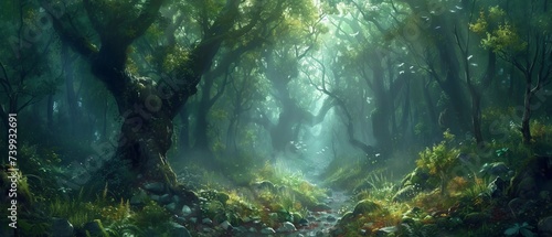 In the heart of an enchanted forest, remnants of an Elven skirmish lay scattered, a silent testament to the eternal struggle between light and dark