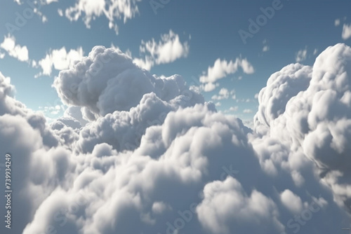 blue sky with clouds  created using generative AI tools