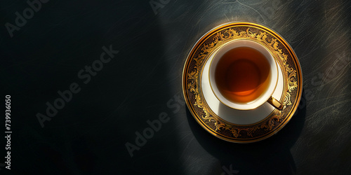  small tea cups with tea in them contains tea, Pouring earl grey tea into a coffee cup,  photo