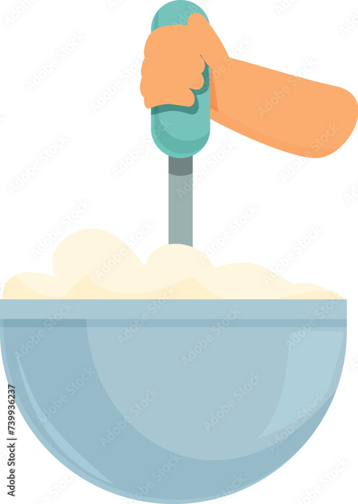 Bowl mixer cream icon cartoon vector. Cake cooking. Menu meal cooking Bowl mixer cream icon cartoon vector. Cake cooking. Menu meal cooking