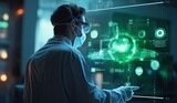 Surgeon uses computer monitor technology to visualize images, artificial intelligence
