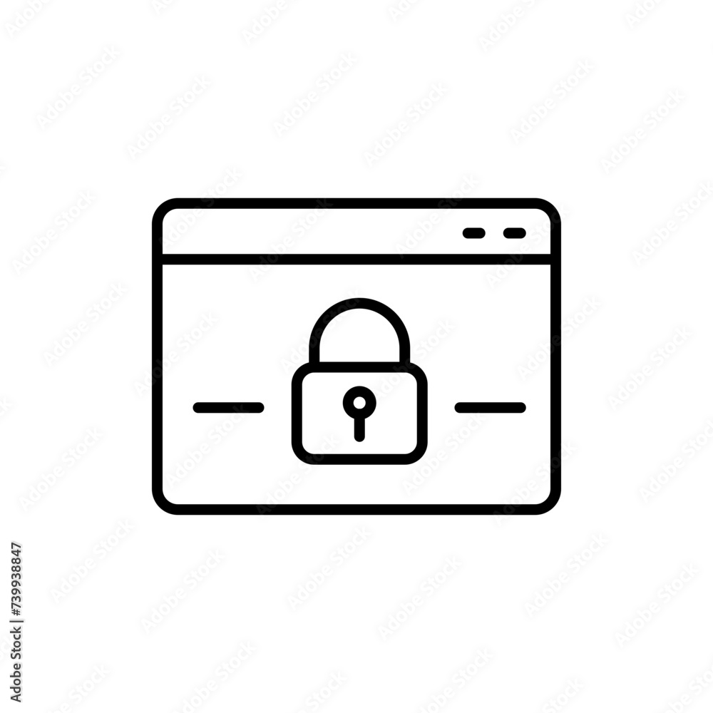 Web security outline icons, minimalist vector illustration ,simple transparent graphic element .Isolated on white background Web security outline icons, minimalist vector illustration ,simple transparent graphic element .Isolated on white background