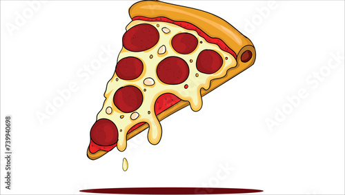 illustration of a pizza Slice