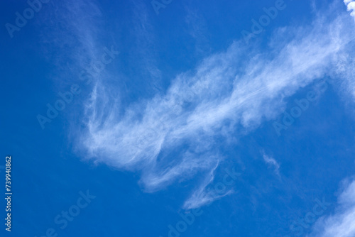 Blue Sky with white clouds. Abstract backdrop for wallpaper .