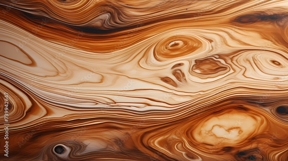 Obraz premium Wood texture, close-up of wood texture showing complex grain patterns and growth rings