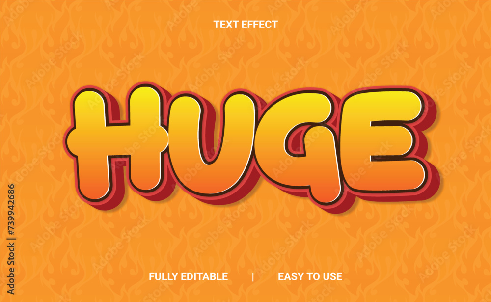 3D Text Effect Fully Editable