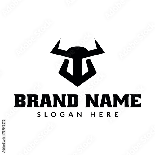 viking logo icon vector illustration