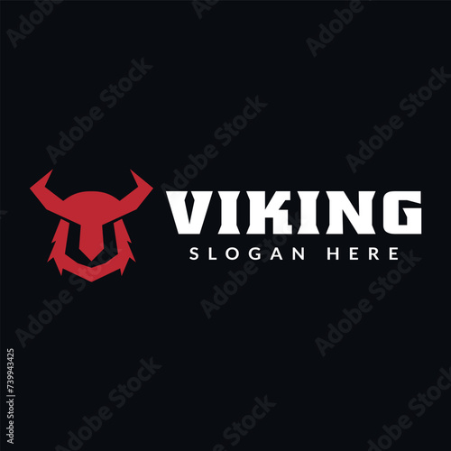 viking logo icon vector illustration
