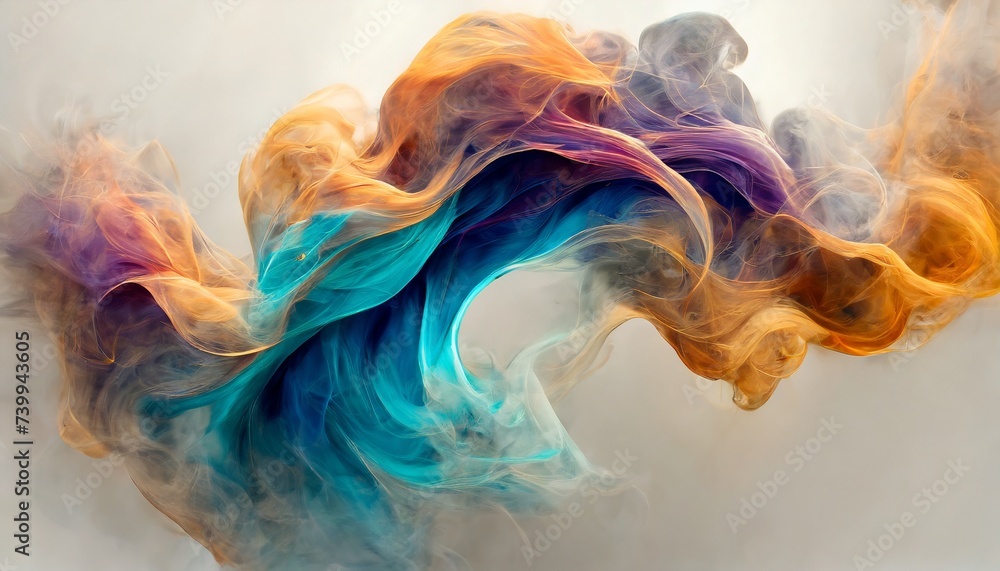Fototapeta premium colorful smoke swirl