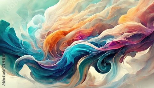colorful smoke swirl