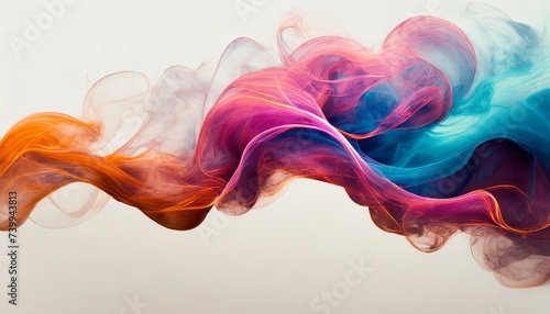 colorful smoke swirl