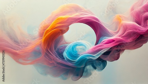 colorful smoke swirl
