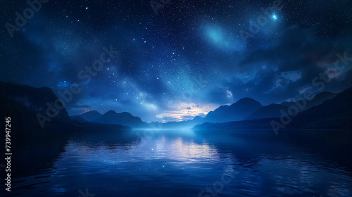 beautiful night sky with star © stock1