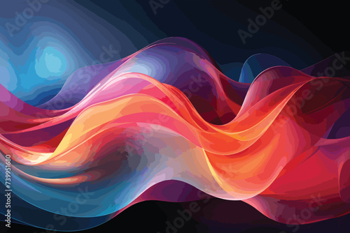 3D-Illustration of an abstract light glow background.