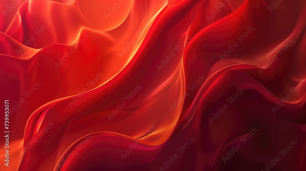 Obraz premium Red abstract background. Dynamic shapes composition