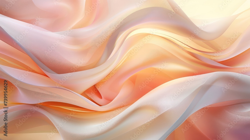 Beautiful Abstract Background with Smooth Silky Shapes Beautiful Abstract Background with Smooth Silky Shapes