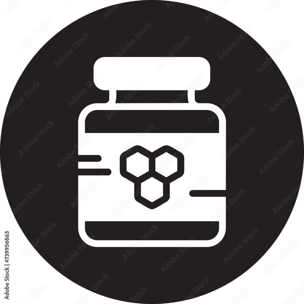 honey glyph icon honey glyph icon