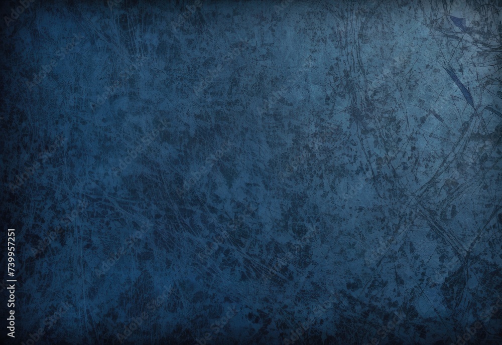 Textured Navy Blue Grunge Wall