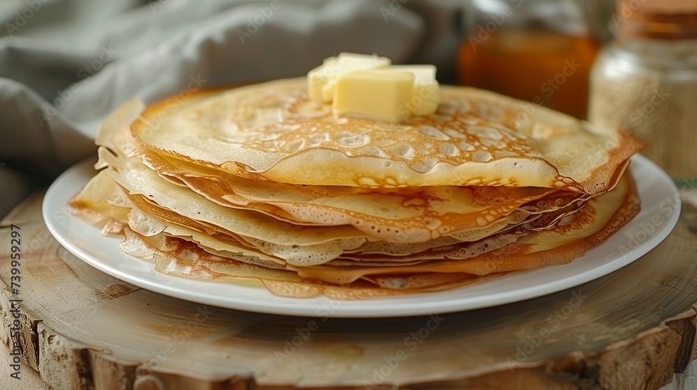 pancakes with butter