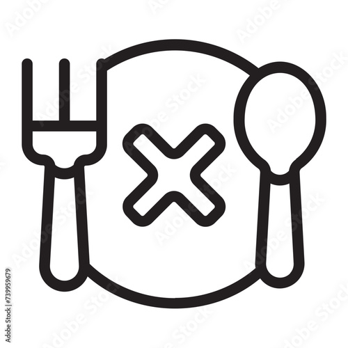 fasting line icon