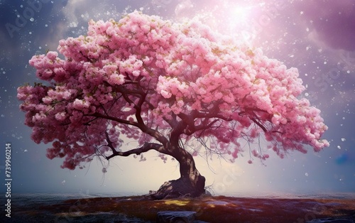Beautiful cherry tree with tender flowe © Елизавета Борисова