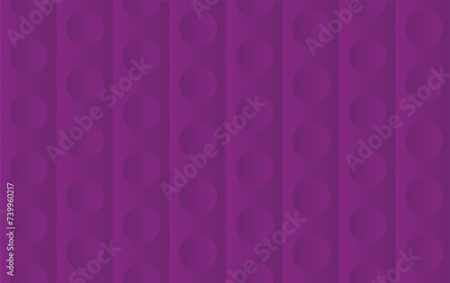Dark purple concave circular shapes background. Seamless circular shapes, verticle repeat pattern, tiles. 
Editable template. EPS 10 photo