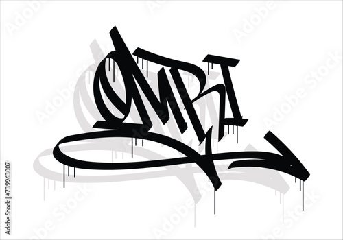 OMRI bible name graffiti tag style