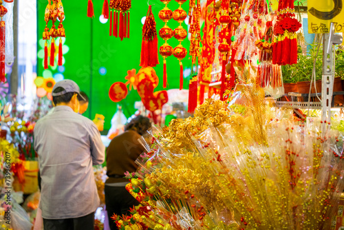 China Spring Festival, New Year's Eve, selling, Spring Festival, traditional jewelry, stalls © wu shoung