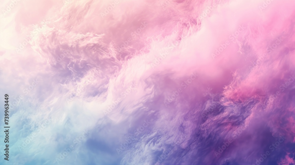 Ethereal cloud texture in a blend of pink and purple hues