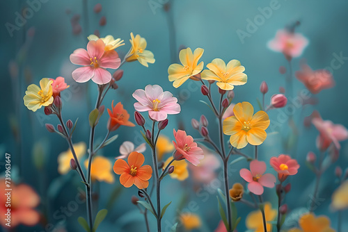 colorful blossoms in the field © Marc